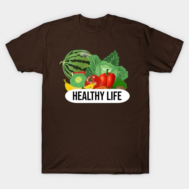 Healthy life diet T-Shirt by Pieartscreation